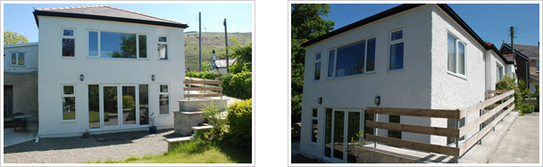 New home extension Abergwyngregyn